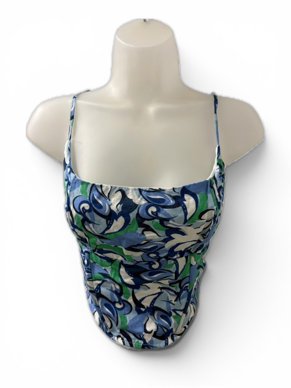 Midnight Skye Floral Print Spaghetti Strap Top